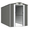 vidaXL Garden Shed Light Grey Galvanized Steel Large Sliding Components - 4 of 4