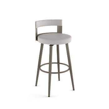 Amisco Paramont Upholstered Counter Height Barstool Gray