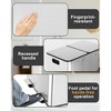 60L/16 Gal Kitchen Trash Can with Separate Lids,2×8 Gal Pedal Trash Bin with Removable Basket - 3 of 4