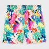 Toddler Boys' Adaptive 'Tropical Floral' Swim Trunk - Cat & Jack™ Orange - 2 of 3