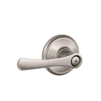 Schlage Avila Satin Nickel Bed and Bath Lever Right or Left Handed