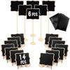 LotFancy 20 Pack Wood Mini Chalkboard Signs, Food Labels for Party Buffet, Black - 2 of 4