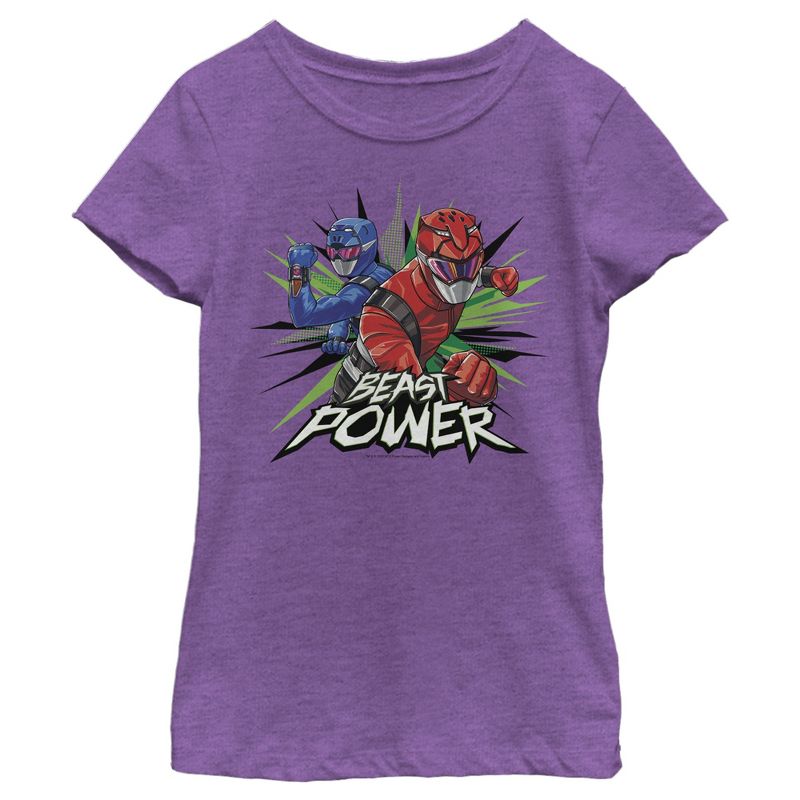 Girl's Power Rangers Beast Morphers Flash T-Shirt, 1 of 4