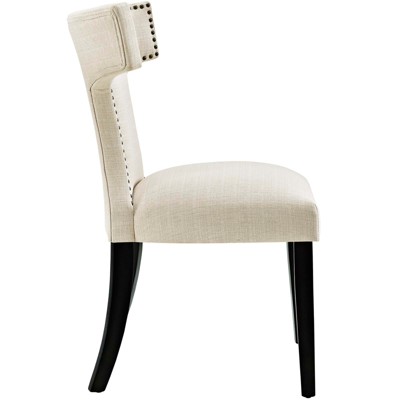Set of 2 Curve Dining Side Chair Fabric - Modway