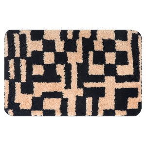 REGALWOVEN Geometric Patterns Soft Absorbent Quick Dry Machine Washable Bath Mat 1 Pc - 1 of 4