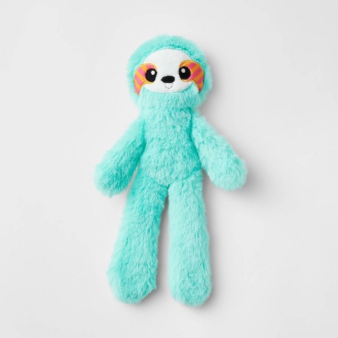 Sloth Plush Dog Toy Boots Barkley Teal Blue Target