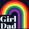 Adult Design By Humans Father's Day Girl Dad Pride Rainbow By KangThien Tank Top - 2 of 2