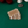 Slickblue European-Style Rectangular Poker Plaques 5-Pack, Non-Denominated, Suited Pattern, 32g, Brown - 3 of 3