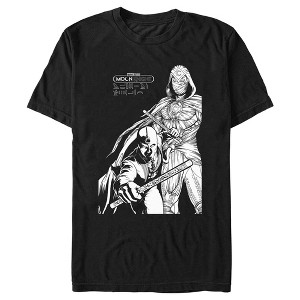 Men's Marvel: Moon Knight Duo Portrait Sketch T-Shirt - 1 of 4