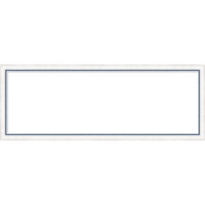 Amanti Art Morgan White Blue Framed Dry Erase Magnetic Board - 1 of 4