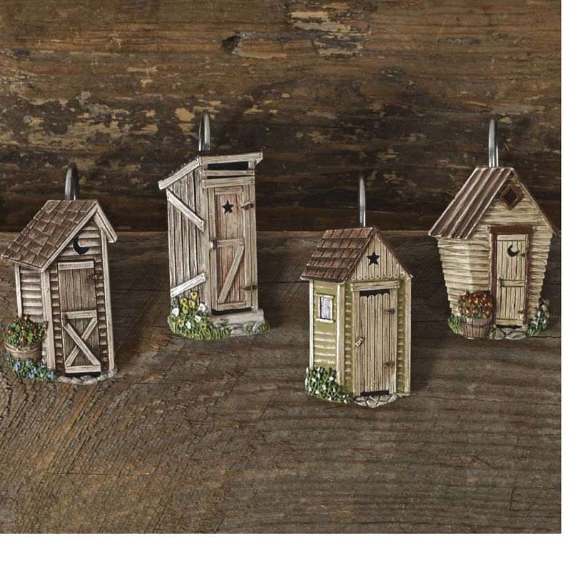 Park Designs Outhouse Shower Curtain Hooks, 2 of 3