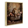 Stupell Industries Lion in Flower Filled Tub Floating Frame Canvas Art - 2 of 4