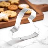 Unique Bargains Pastry Cutter Christmas Hat-Shaped Dishwasher Safe Stainless Steel Silver Tone 1Pcs - 2 of 4
