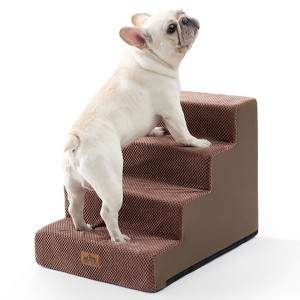 4-Tier Dog Stairs / Non-Slip Pet Steps for Small & Medium Dogs - 1 of 4