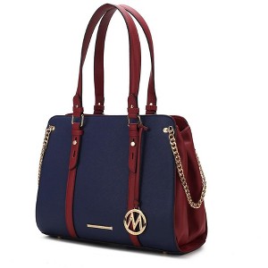 MKF Collection Amy Color Block Vegan Leather Women’s Tote Bag by Mia K - 1 of 4