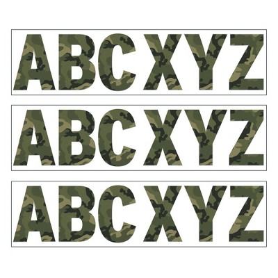 Eureka® Classic Camo 7" Deco Letters, 129 Per Pack, 3 Packs