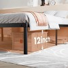 FURNIinspire Beds Queen Bed Frame Heavy Duty Metal Platform Bed Bedframe with Steel Slat Support, No Box Spring Needed， Black, 80"*60"*14" - 4 of 4