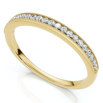 Pompeii3 3/8thCt Diamond Sephora Stackable Wedding Anniversary Ring 10k Gold Lab Created