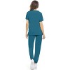 MediChic Womens 8-Pocket Scrubs Set- Mock Neck with 4-Pocket Jogger Scrub Pants - 3 of 4