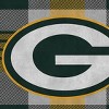 NFL Green Bay Packers Plaid Steel Royal Plush Faux Shearling Blanket - 2 of 3