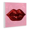 Stupell Industries Bold Pink & Red Lips Disco Pattern Wall Plaque Art - 2 of 4