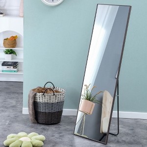 NicBex Full Length Floor Mirror, Dressing Mirror Wall Mounted Mirrors with Solid Wood Frame for Bedroom Living Room Entryway - 1 of 4