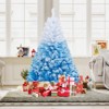 Tangkula Artificial Christmas Tree Hinged Snow Flocked Xmas Tree w/ Lush Branch Tips - 4 of 4