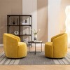 360° Swivel Barrel Accent Chair, Upholstered Lounge Club Armchair for Living Room or Bedroom – Maison Boucle - 2 of 4