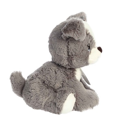 Aurora Small Winston Terrier Precious Moments Inspirational Stuffed Animal Gray 6.5"