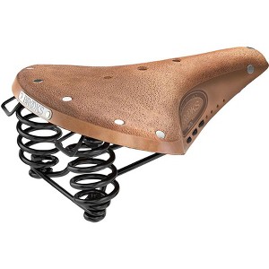 Brooks B67 Saddle - Steel, Dark Tan, Softened, Short - 1 of 1