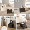 StorageBud Storage Ottoman for Bedroom End of Bed, Faux Leather Storage Bench, Large Storage Ottoman Bench, Entryway Bench with Storage - 4 of 4