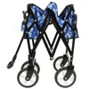 FURNIinspire Outdoor Serving Carts Colorful Collapsible Foldable Wagon Cart Beach Wagon Utility Wagon Grocery Cart 225lbs, Blue, 35.04"*22.44"*38.58" - 4 of 4