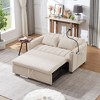 NicBex 55.9 Inch Sofa Bed,Modern Convertible Loveseat with 3 USB Ports & 2 Side Pockets & 2 Cup Holders,Small Couch for Living Room - 2 of 4
