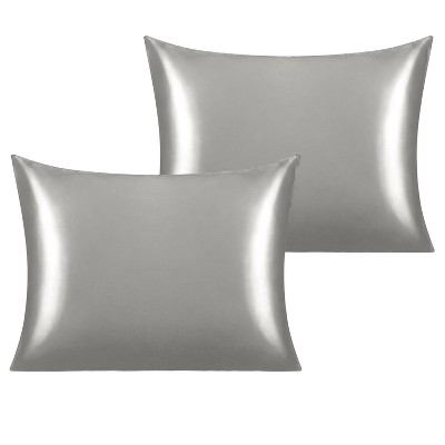 2 Pack Satin Pillowcases for Hair and Skin, Luxurious and Silky Pillow Cases with Envelope Closure - NTBAY