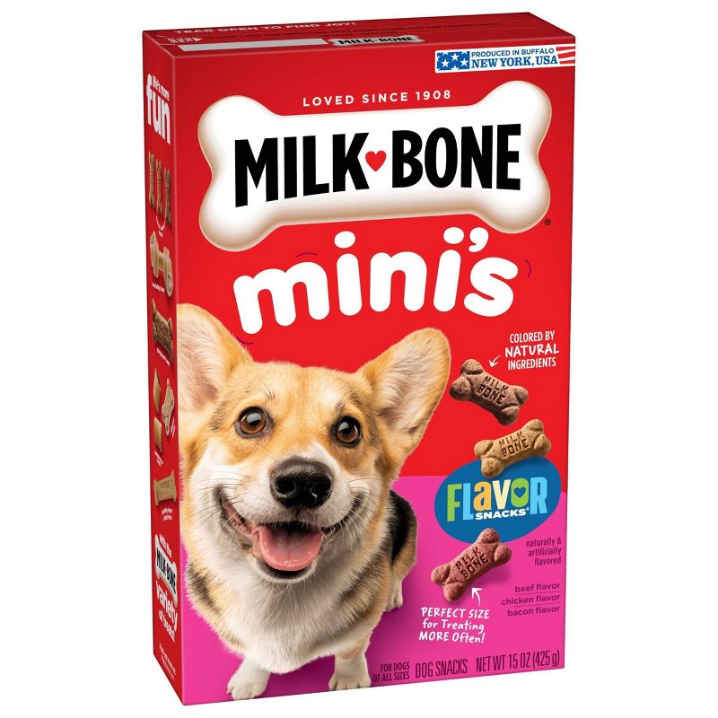 Milk-Bone Original Mini Dry Dog Treats Biscuits Beef, Chicken & Bacon Flavor, 5 of 10