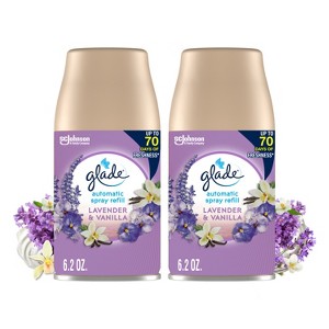 Glade Automatic Air Freshener Room Spray Scent Refills - Lavender & Vanilla - 6.2oz/2ct - 1 of 4