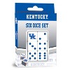 MasterPieces Officially Licensed NCAA Kentucky Wildcats - 6 Piece D6 Gaming Dice Set Ages 6 and Up - 2 of 4