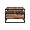50" Ludgate Rectangle Coffee Table with Shelf in Acacia Wood and Metal for Living Room - 4 of 4