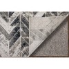 Micah Modern Chevron Black/Gray/Silver Area Rug - 4 of 4