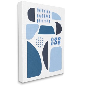 Stupell Industries Shades of Blue Abstract Shapes Collage Design - 1 of 4