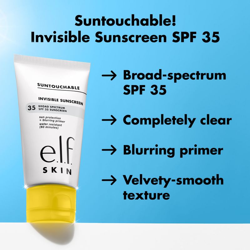 e.l.f. SKIN Suntouchable Invisible Sunscreen - SPF 35 - 1.7 fl oz, 5 of 14