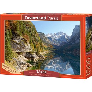 1500 Piece Jigsaw Puzzles, Gosausee, Austria, Idyllic puzzle, Mountain view, Adult Puzzles, Castorland C-152018-2 - 1 of 4