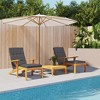 vidaXL 2 pcs Oxford Fabric Deck Chair Cushions - Durable and Water-Resistant Outdoor Seating Pads with Non-Slip Design - 2 of 4