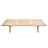 LeisureMod 60" Mid-Century Slatted Wood Entry Bench, Natural Wood - 4 of 4