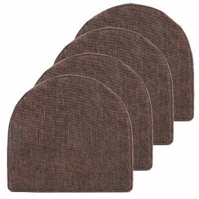 U-Shape High Density Memory Foam Chair Pads with Ties by Sweet Home Collection®