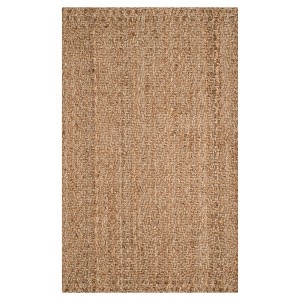 Natural Abstract Loomed Accent Rug - (3