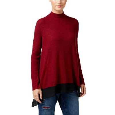 Style & Co. Womens Chiffon Hem Pullover Blouse