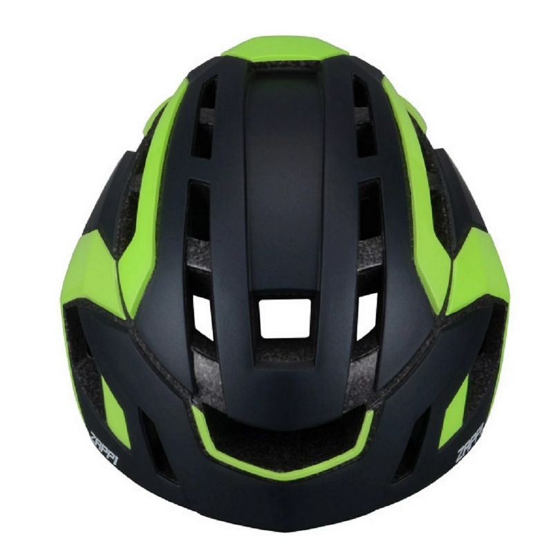 NOW ZAPPI Bike Cycling Helmet - Aerodynamic Bicycle Matte Black/Neon Green S/M, 2 of 4