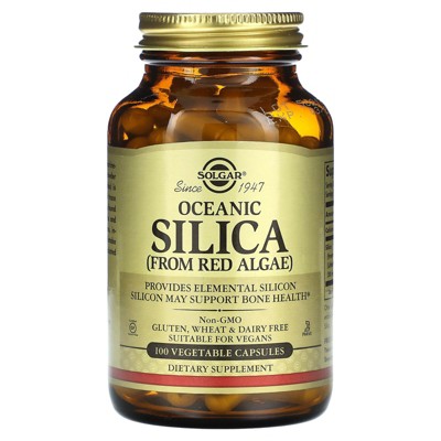 Solgar Oceanic Silica From Red Algae, 100 Vegetable Capsules