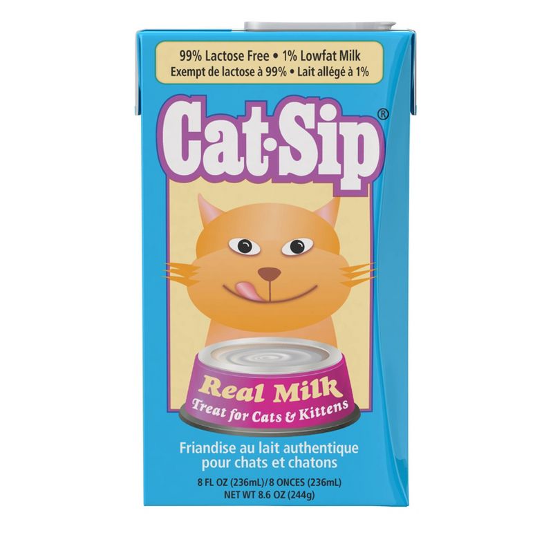 Cat-Sip Vanilla Flavor Milk Cat Treat - 8.6oz, 1 of 5